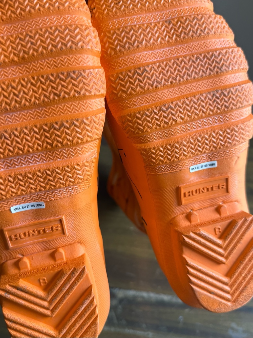 Hunter Paint Splatter Rain Boots - Orange - Picture 9 of 11